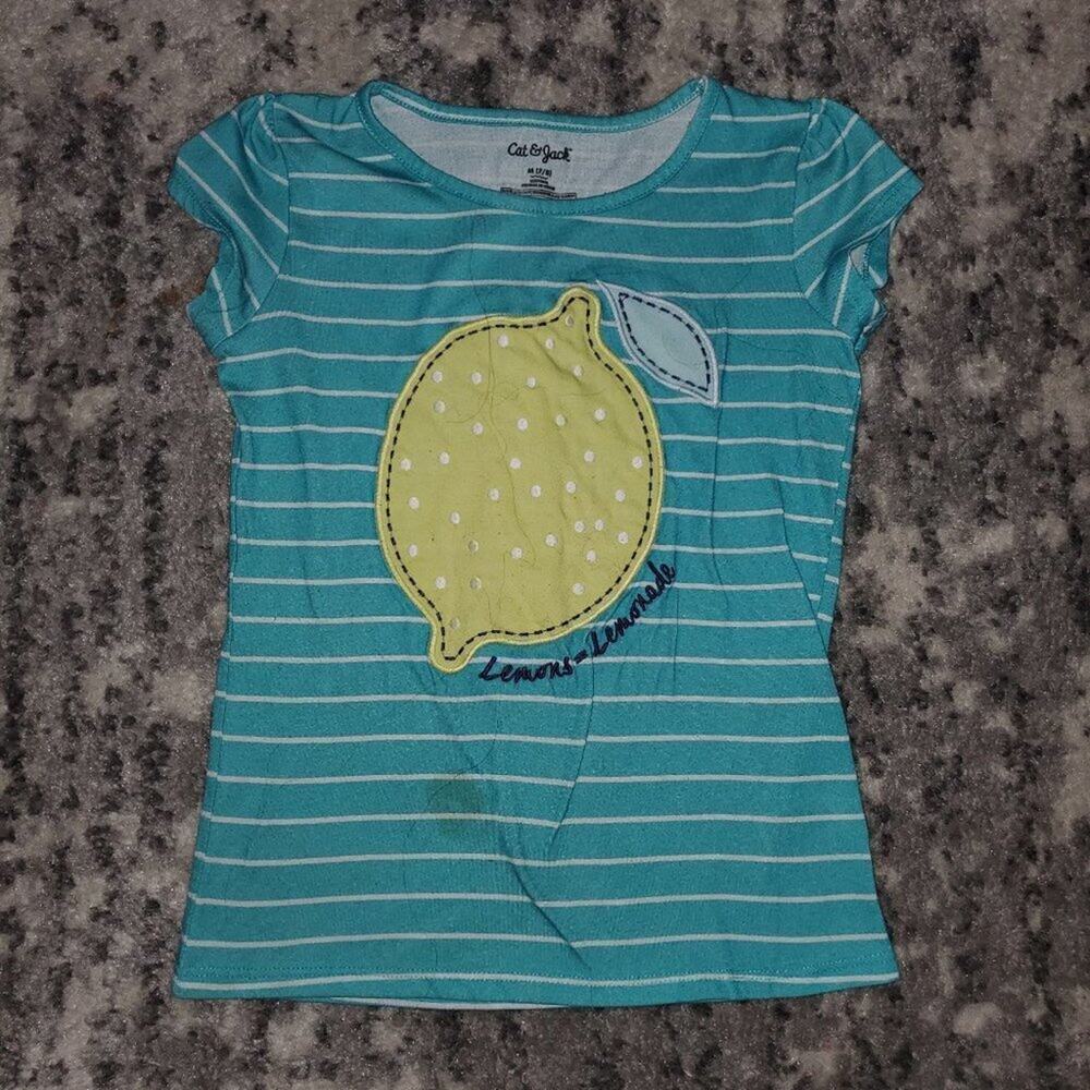 Cat & Jack Lemon Top for Girls sz M (7/8)
